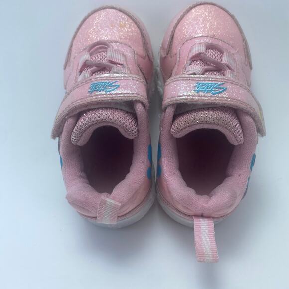 DISNEY STITCH Pink Light Up Toddler Shoes Size 6C - Picture 7 of 12
